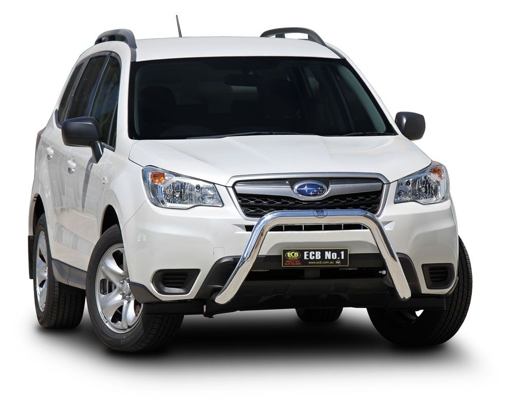 ECB Polished Nudge Bar to suit Subaru Forester XT Model 02/13 12/15 East Coast Bullbars