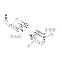 Hayman Reese Hitch Lamp Protector kit to suit FORD Transit Custom ALL 2D Van (02/14 - On)
