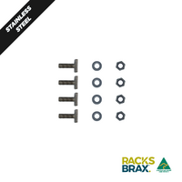RacksBrax Square HD T-Bolt (M8 X 25mm) - 4 Pack