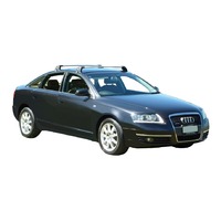 Prorack Silver 2 Bar Aero Flush Bar kit to suit Audi A6/S6/RS6 4dr Sedan (2005 - 9/2011)