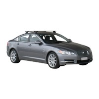 Prorack Silver 2 Bar Aero Through Bar kit to suit Jaguar XF 4dr Coupe (2008 - 2015)