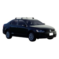 Prorack Silver 2 Bar Aero Flush Bar kit to suit Volkswagen Jetta Mk6 4dr Sedan (2011 - Current)