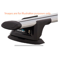 Prorack Silver 1 Bar Aero Through Bar kit to suit Ford Falcon BA/BF 2dr Ute (10/2002 - 2009)