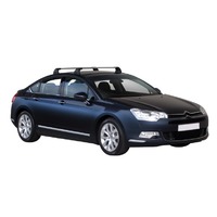 Prorack Silver 2 Bar Aero Flush Bar kit to suit Citroen C5 4dr Sedan (2008 - 2010)