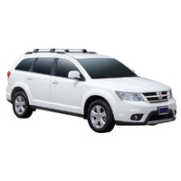 Prorack Silver 2 Bar Aero Flush Bar kit to suit Fiat Freemont 5dr SUV (2013 - Current)
