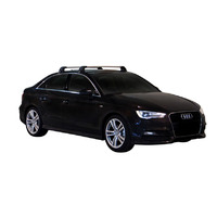 Prorack Silver 2 Bar Aero Flush Bar kit to suit Audi A3/S3/RS3 4dr Sedan (8/2013 - 7/2016)
