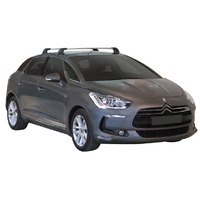 Prorack Silver 2 Bar Aero Flush Bar kit to suit Citroen DS5 5dr Hatch (2012 - 2015)