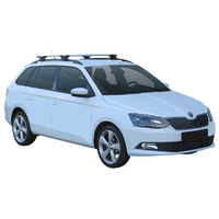 Prorack Silver 2 Bar Aero Through Bar kit to suit Skoda Fabia Combi 5dr Wagon (2015 - 2018)