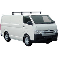 Prorack Silver 2 Bar Heavy Duty Rail Bar kit to suit Toyota HiAce LWB 2dr Van (3/2005 - 1/2019)