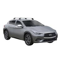 Prorack Silver 2 Bar Aero Flush Bar kit to suit Infiniti Q30 5dr Hatch (2015 - Current)