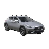 Prorack Silver 2 Bar Aero Through Bar kit to suit Infiniti Q30 5dr Hatch (2015 - Current)