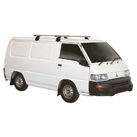 Prorack Silver 2 Bar Heavy Duty Through Bar kit to suit Mitsubishi Express SWB 4dr Van (2004 - 2013)