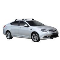 Prorack Silver 2 Bar Aero Flush Bar kit to suit MG 6 5dr Hatch (2013 - 2016)