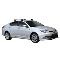 Prorack Silver 2 Bar Aero Through Bar kit to suit MG 6 5dr Hatch (2013 - 2016)