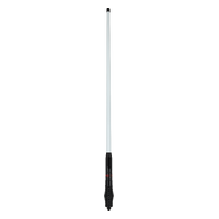 GME - 1200mm Heavy Duty Fibreglass Radome Antenna, AS004B Spring (6.6dBi Gain) - White / Black