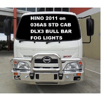 ECB Polished Deluxe 3 BullBar to suit Hino 300 Series 036A Standard Cab 2011 - 2020