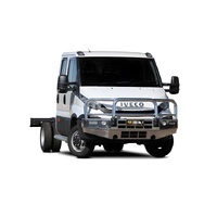 ECB Black Ripple BullBar with Bumper Lights to suit Iveco Daily 50C 02/15 - 01/21