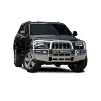 ECB Black Ripple BullBar with Bumper Lights to suit Jeep Grand Cherokee MY14 Limited 06/13 - 03/17