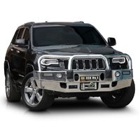 ECB Black Ripple Winch BullBar with Bumper Lights to suit Jeep Grand Cherokee MY14 Limited 06/13 - 03/17