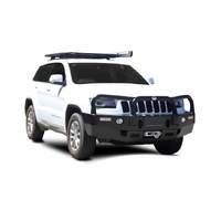 ECB Black Ripple Winch BullBar with Bumper Lights to suit Jeep Grand Cherokee MY14 Limited 06/13 - 03/17