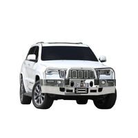 ECB Black Ripple Winch BullBar with Bumper Lights to suit Jeep Grand Cherokee Night Eagle 09/18 - 08/19