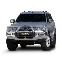 ECB Black Ripple BullBar with Bumper Lights to suit Mitsubishi Challenger PC 07/13 - Onwards