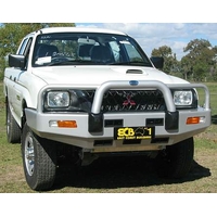 ECB Black Ripple BullBar to suit Mitsubishi Triton MK 4WD TURBO D 04/03 - 06/06