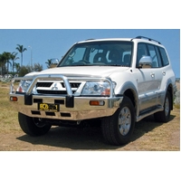ECB Black Ripple BullBar to suit Mitsubishi Pajero NP 11/02 - 10/06