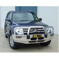 ECB Black Ripple BullBar to suit Mitsubishi Pajero NT 12/08 - 09/11