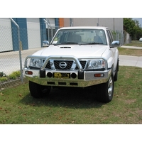 ECB Black Ripple BullBar to suit Nissan Patrol GU Y61 4.8LT Petrol 10/04 - 04/16