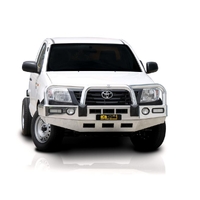 ECB Textura Black BullBar With Bumper Lights to suit Toyota HiLux 2WD 09/11 - 06/15