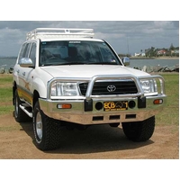 ECB Black Ripple BullBar to suit Toyota LandCruiser 100 Series Live Coil 04/98 - 10/07