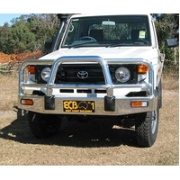 ECB Black Ripple BullBar to suit Toyota LandCruiser 75 Series Until - 02/07