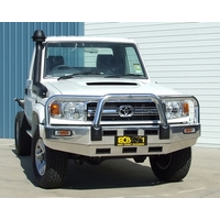 ECB Black Ripple BullBar to suit Toyota LandCruiser 79 Series Single Cab 08/09 - 10/16