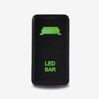 Lightforce - Vertical Switch with LED Bar Icon suitable for Toyota (Green LED)