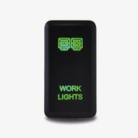 Lightforce Work Light Switch for Toyota Landcruiser 70 Series 1985 - 2023 (Plastic Dash Only) (Green Light)