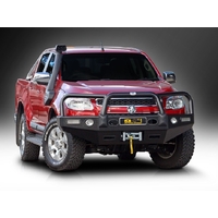 ECB Silver Hammertone Winch BullBar with Bumper Lights to suit Holden Colorado Z71 06/12 - 06/16