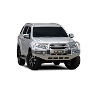 ECB Black Ripple BullBar with Bumper Lights to suit Isuzu MU-X 11/13 - 01/17