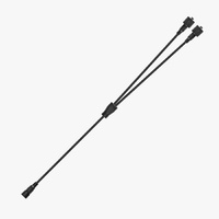 HARDKORR 2-WAY SPLITTER CABLE (Black DC Plugs)