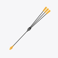 HARDKORR 3-WAY SPLITTER CABLE (Orange 4-pin Plugs)