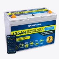 HARDKORR 135AH LIFEPO4 DEEP CYCLE LITHIUM BATTERY WITH Bluetooth and Heat Film