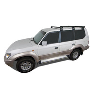 Rhino-Rack Heavy Duty RL110 Black 3 Bar Roof Rack for TOYOTA Prado 90 Series 4DR 4WD (07/1996-02/2003) - JA0675