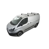 Rhino-Rack Vortex RLTP Black 3 Bar Roof Rack for FORD Transit Custom Gen2 SWB 2DR Van (01/2024-Current) - JA5417