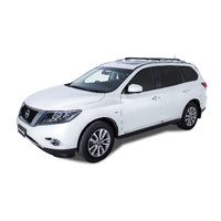 Rhino-Rack Vortex StealthBar Black 2 Bar Roof Rack for NISSAN Pathfinder Gen4 (R52) With Raised Rail 5DR SUV (01/2013-12/2022) - JA7971