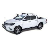 Rhino-Rack JA7991 Heavy Duty 2500 Black 1 Bar Roof Rack (Front) for TOYOTA Hilux Gen9 Double Cab 4DR Ute (01/2025-Current)