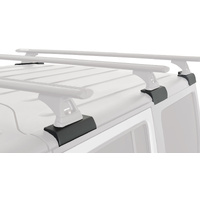 Rhino-Rack Heavy Duty RCL Black 2 Bar Rhino-Rack Backbone Roof Rack for JEEP Wrangler JK Hard Top 4DR 4WD (02/2011-03/2019) - JC-01317