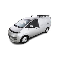 Rhino-Rack Heavy Duty RCH Black 3 Bar Roof Rack for HYUNDAI Staria US4 5DR Van (01/2021-Current) - JC-01504