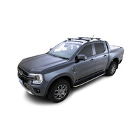 Rhino-Rack Vortex RX Black 2 Bar Roof Rack for LAND ROVER Discovery 2 With Roof Rails 4DR 4WD (03/1991-03/2005) - JC-01532