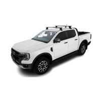 Rhino-Rack Vortex 2500 Black 2 Bar Roof Rack for FORD Ranger Raptor Gen 2 (P703) Double Cab 4DR Ute (01/2022-Current) - JC-01533