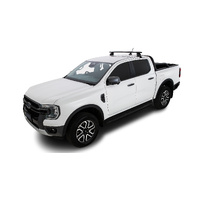 Rhino-Rack Vortex 2500 Black 1 Bar Rear Roof Rack for FORD Ranger Raptor Gen 2 (P703) Double Cab 4DR Ute (01/2022-Current) - JC-01535